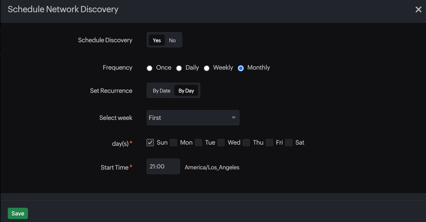 Enabling scheduled discovery for consistency