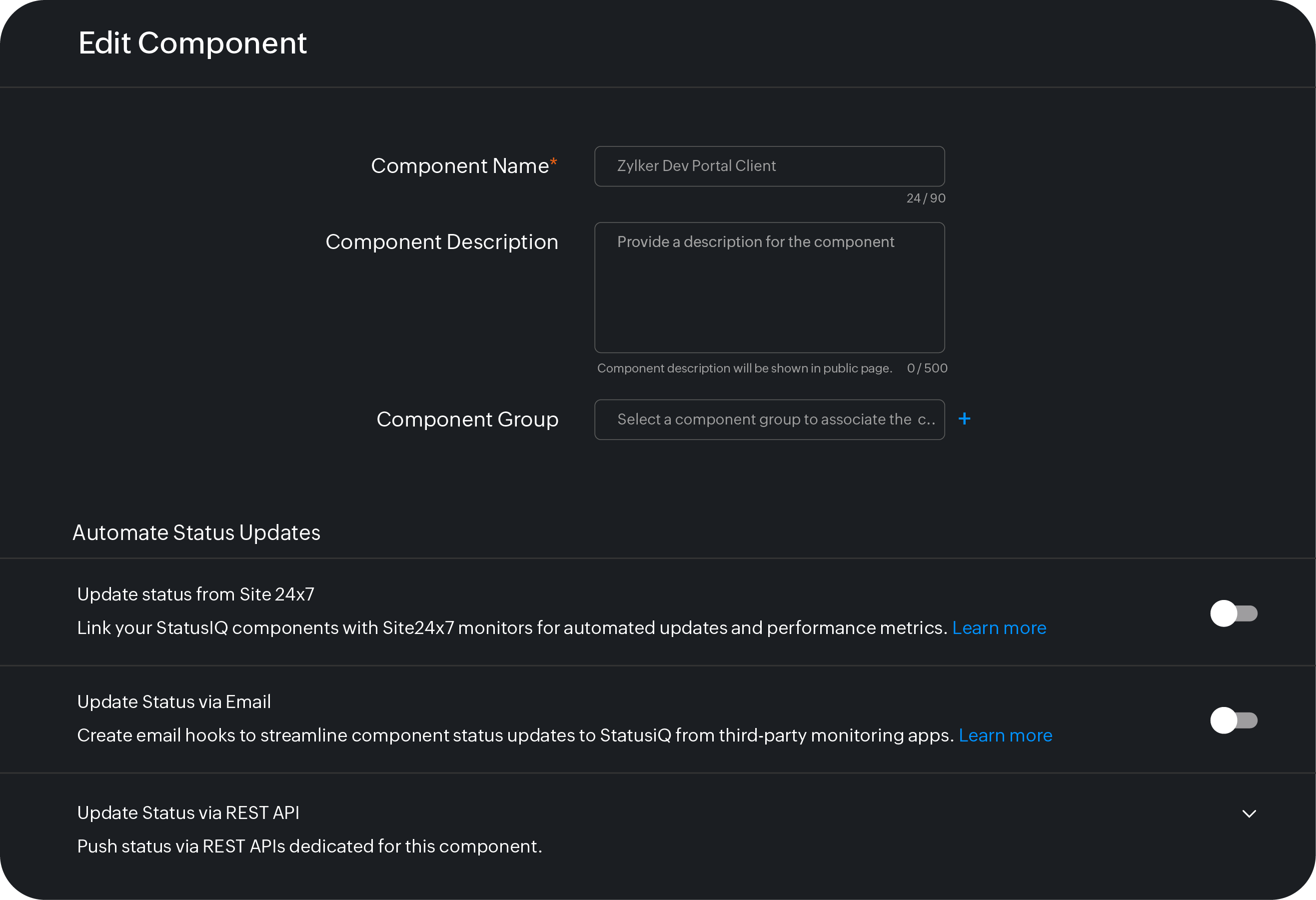 Integration with monitoring tools