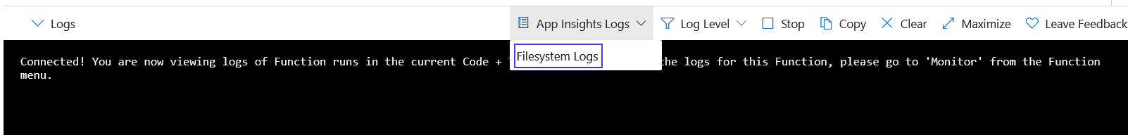 PowerShell showing types of Logs